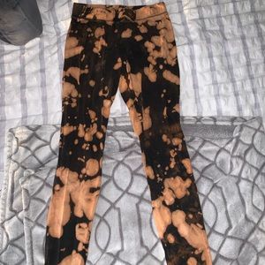 Bleach Dyed Leggings